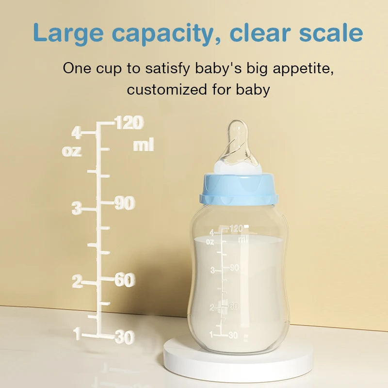 3PCS Baby Bottle 150/240ML Baby Bottle Wide Mouth Newborn Baby Bottle Baby Milk Bottle Newborn Pattern Baby Cup BPA Free
