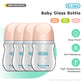 4PCS Newborn Glass Bottles 90/160ML Anti-Choke Baby Bottle Anti-flatulence Milk Feeding Bottles Infant BPA Free 0-6Month