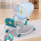 2 In 1 Baby Bouncer Rocking Chair with Music & Toys 4 Level Adjustment Swing Chair for Newborn Baby 0-12 Months Baby Activities