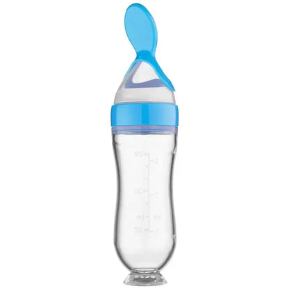 Baby Feeding Bottle With Spoon Rice Cereal Bottle Spoon Milk Bottle Baby Training Feeder Food Supplement Food Spoon Baby Bottles