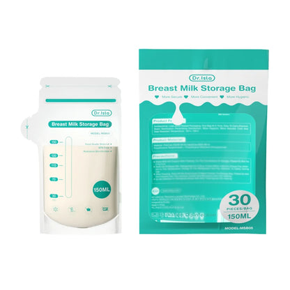 10/30/100pcs 150ml Breast Milk Storage Bag Disposable Big Capacity Frozen Milk Storage Bag Bpa Free Breast Milk Storage Products