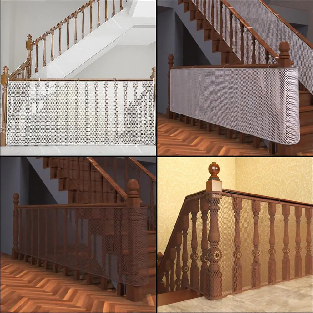 2 M 3 M Thickened Safety Rope Net Balcony Protective Net Fall Protection Kid Stairs Safety Net Baby Adjustable Stair Fence