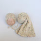 Newborn Knit Mohair Wrap and Bonnet Set Photography Prop