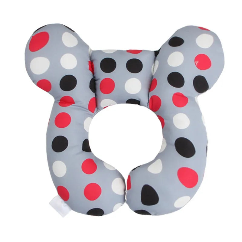 Baby travel pillow, child head and neck support pillow, suitable for strollers, car seats, travel