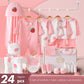 Newborn Baby Clothes Set – 22–24PCS 100% Cotton, 0–6M Unisex Four-Season Outfit