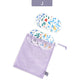 Elinfant 6pc Bamboo Breast Pad Nursing Pads For Mum Waterproof Washable Feeding Pad Bamboo Reusable Breast Pads with Laundry Bag
