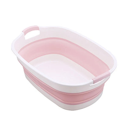 Baby Shower Folding Bathtub Foldable Bath Tub Newborn Baby Accessories Large-Capacity 0-6 Years Children Bathroom Laundry Basket