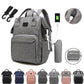 Mauve Mist Diaper Backpack – Nappy Bag with Changing Pad & Stroller Straps