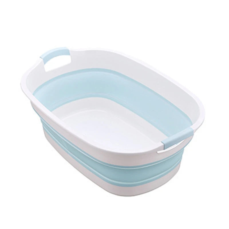 Baby Shower Folding Bathtub Foldable Bath Tub Newborn Baby Accessories Large-Capacity 0-6 Years Children Bathroom Laundry Basket
