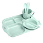 Children’s Feeding Set – Anti-Hot Plates & Utensils Combo