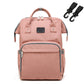 Mauve Mist Diaper Backpack – Nappy Bag with Changing Pad & Stroller Straps