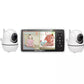 Babyphone double caméra 5 pouces avec audio bidirectionnel et zoom
