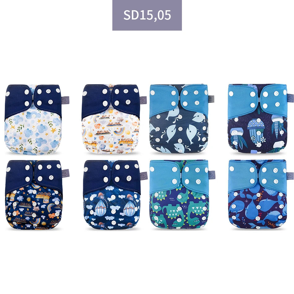 Elinfant 8-Piece Cloth Diaper Set