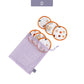 Elinfant 6pc Bamboo Breast Pad Nursing Pads For Mum Waterproof Washable Feeding Pad Bamboo Reusable Breast Pads with Laundry Bag