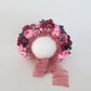 Knitted Flower Bonnet for Newborn Baby Photo Shoot Props