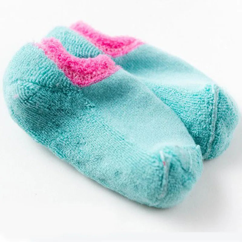 Warm Non-Slip Baby Socks – Animal Print & Cozy Terry