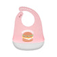 Baby Silicone Bibs Infant Toddler Feeding Saliva Towel Cartoon Adjustable Children Apron with Pocket Baby Waterproof Things