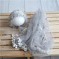 Vintage Newborn Knit Wrap and Bonnet Set for Photography Props