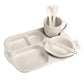 Children’s Feeding Set – Anti-Hot Plates & Utensils Combo