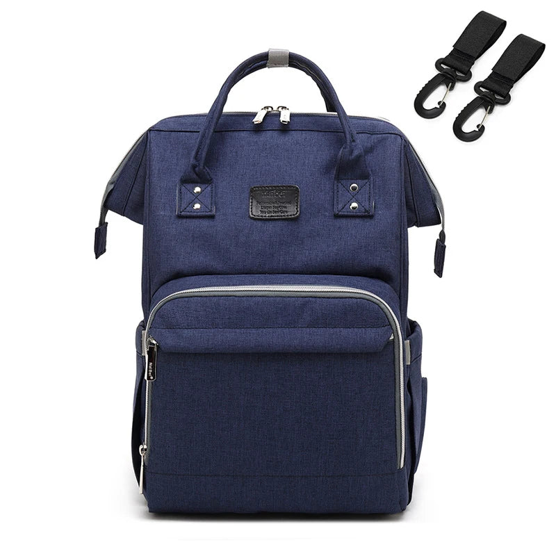 Mauve Mist Diaper Backpack – Nappy Bag with Changing Pad & Stroller Straps