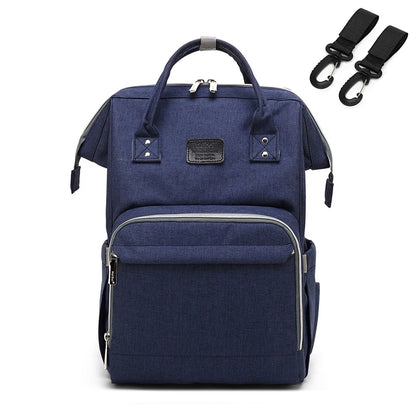 Mauve Mist Diaper Backpack – Nappy Bag with Changing Pad & Stroller Straps