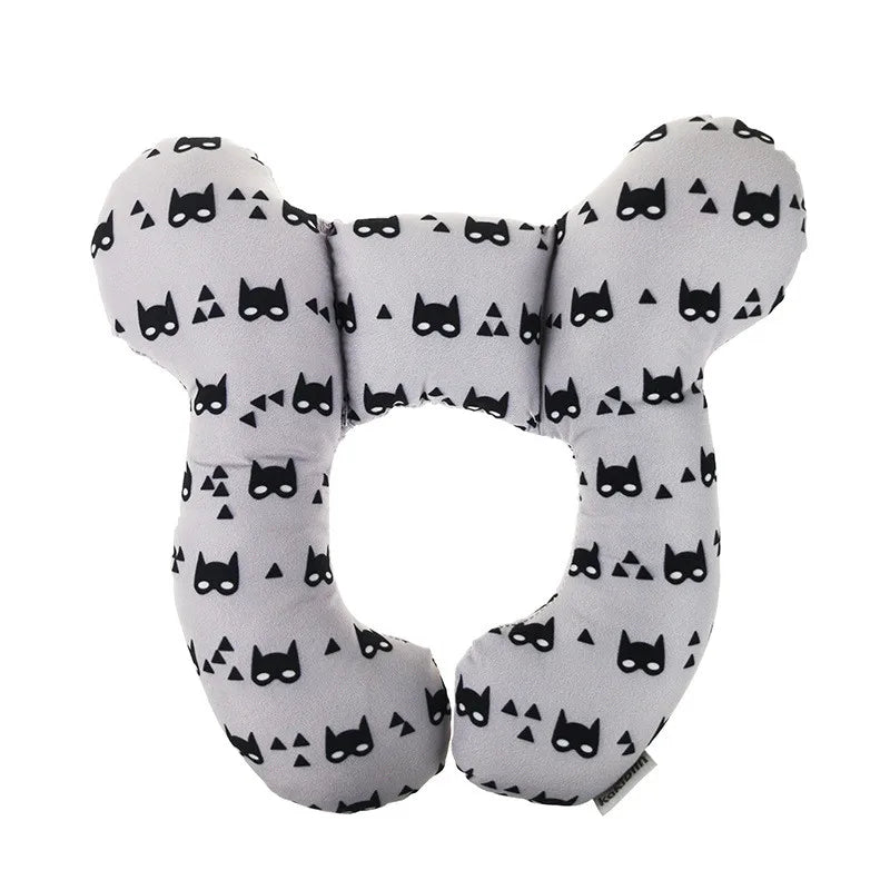 Baby travel pillow, child head and neck support pillow, suitable for strollers, car seats, travel