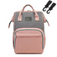 Mauve Mist Diaper Backpack – Nappy Bag with Changing Pad & Stroller Straps