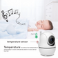 Babyphone double caméra 5 pouces avec audio bidirectionnel et zoom