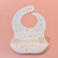 Baby Silicone Bibs Infant Toddler Feeding Saliva Towel Cartoon Adjustable Children Apron with Pocket Baby Waterproof Things