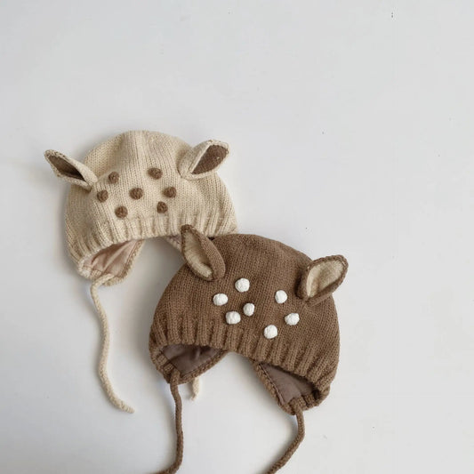 Baby Deer Antler Knit Hat