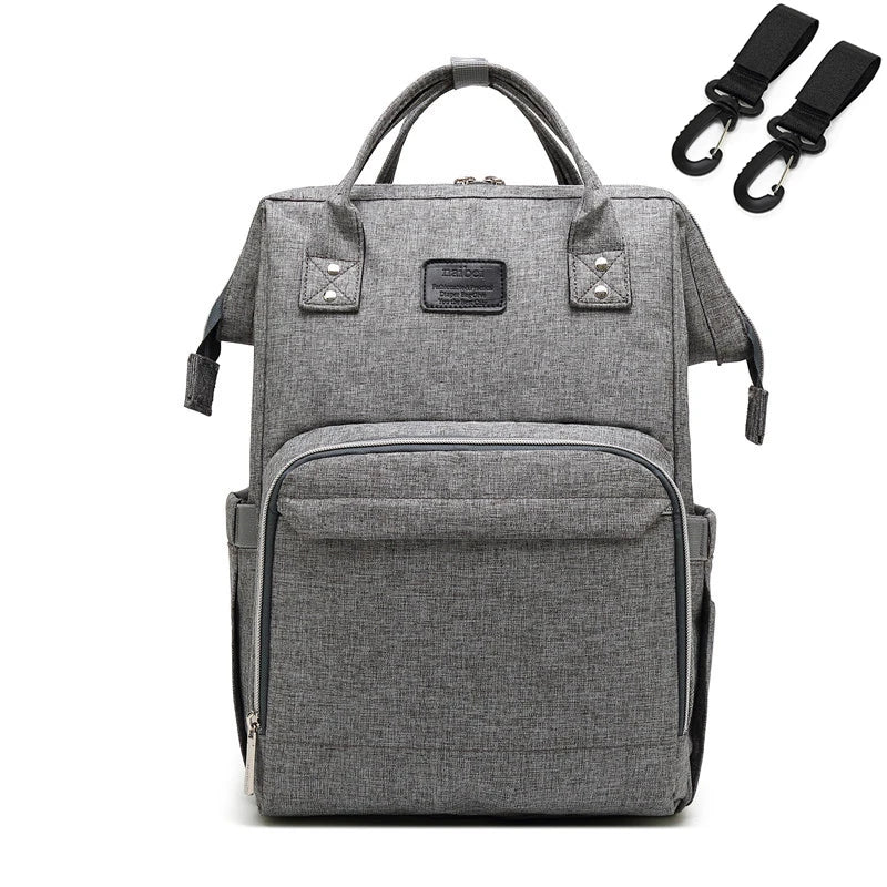 Mauve Mist Diaper Backpack – Nappy Bag with Changing Pad & Stroller Straps