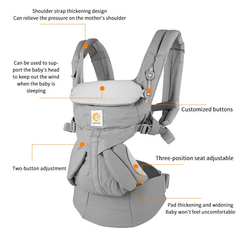 Egobaby Breeze 360 Baby Carrier Multifunction Breathable Infant Carrier Backpack Kid Carriage Toddler baby Sling Wrap Suspenders