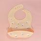 Baby Silicone Bibs Infant Toddler Feeding Saliva Towel Cartoon Adjustable Children Apron with Pocket Baby Waterproof Things