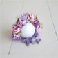 Knitted Flower Bonnet for Newborn Baby Photo Shoot Props