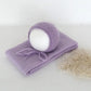 Newborn Knit Mohair Wrap and Bonnet Set Photography Prop