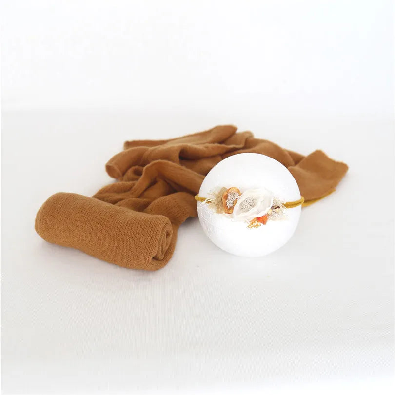 Newborn Knit Mohair Wrap and Bonnet Set Photography Prop