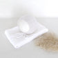 Newborn Knit Mohair Wrap and Bonnet Set Photography Prop