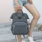 Mauve Mist Diaper Backpack – Nappy Bag with Changing Pad & Stroller Straps