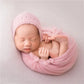 Vintage Newborn Knit Wrap and Bonnet Set for Photography Props