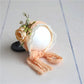Knitted Flower Bonnet for Newborn Baby Photo Shoot Props