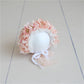 Knitted Flower Bonnet for Newborn Baby Photo Shoot Props
