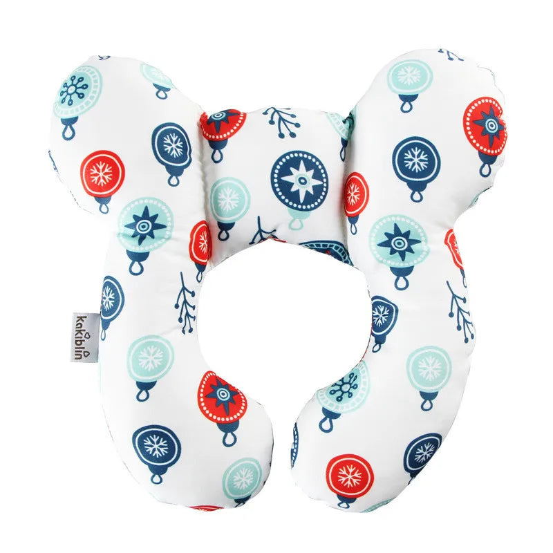 Baby travel pillow, child head and neck support pillow, suitable for strollers, car seats, travel