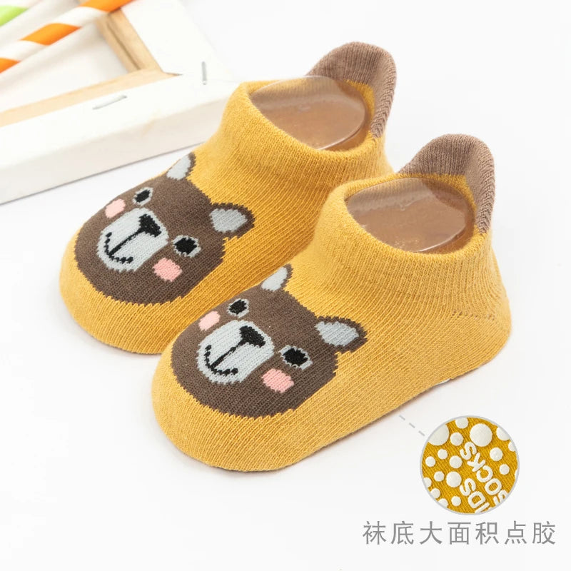 Cute Anti-Slip Baby Socks – Summer Animal Print