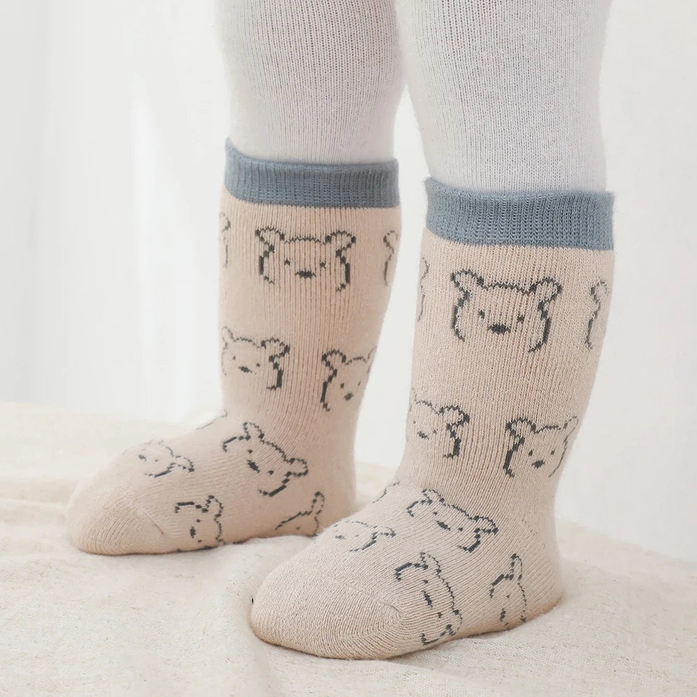 Warm Knee-High Baby Socks