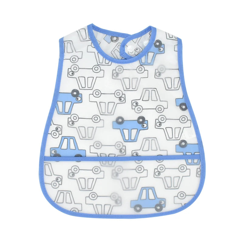 High Quality Adjustable Baby EVA Bibs Cartoon Cotton Child Waterproof Lunch Feeding Bibs For Kids Girls Boys Feed Accessories