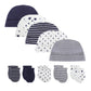 Unisex Cotton Newborn Baby Hat and Gloves Nightcap Set