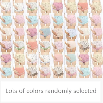 Cotton High Waist Maternity Briefs Adjustable Belly Panties Cartoon Printing Eye Clothes For Pregnant Women Pregnancy Intimates