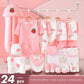 Newborn Baby Clothes Set – 22–24PCS 100% Cotton, 0–6M Unisex Four-Season Outfit