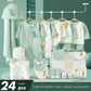 Newborn Baby Clothes Set – 22–24PCS 100% Cotton, 0–6M Unisex Four-Season Outfit