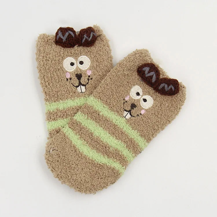 Cozy Cartoon Baby Socks